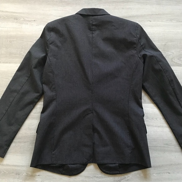 Calvin Klein Black Pinstripe Blazer - Picture 3 of 5